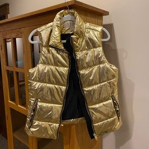 Michael Kors Gold puffer vest